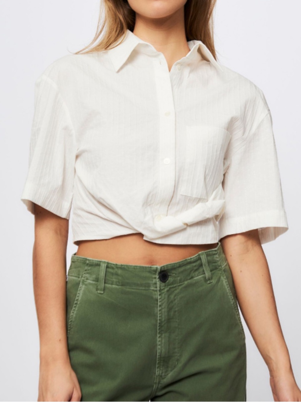 Les Coyotes Short Sleeve White Shirt | Size XS
